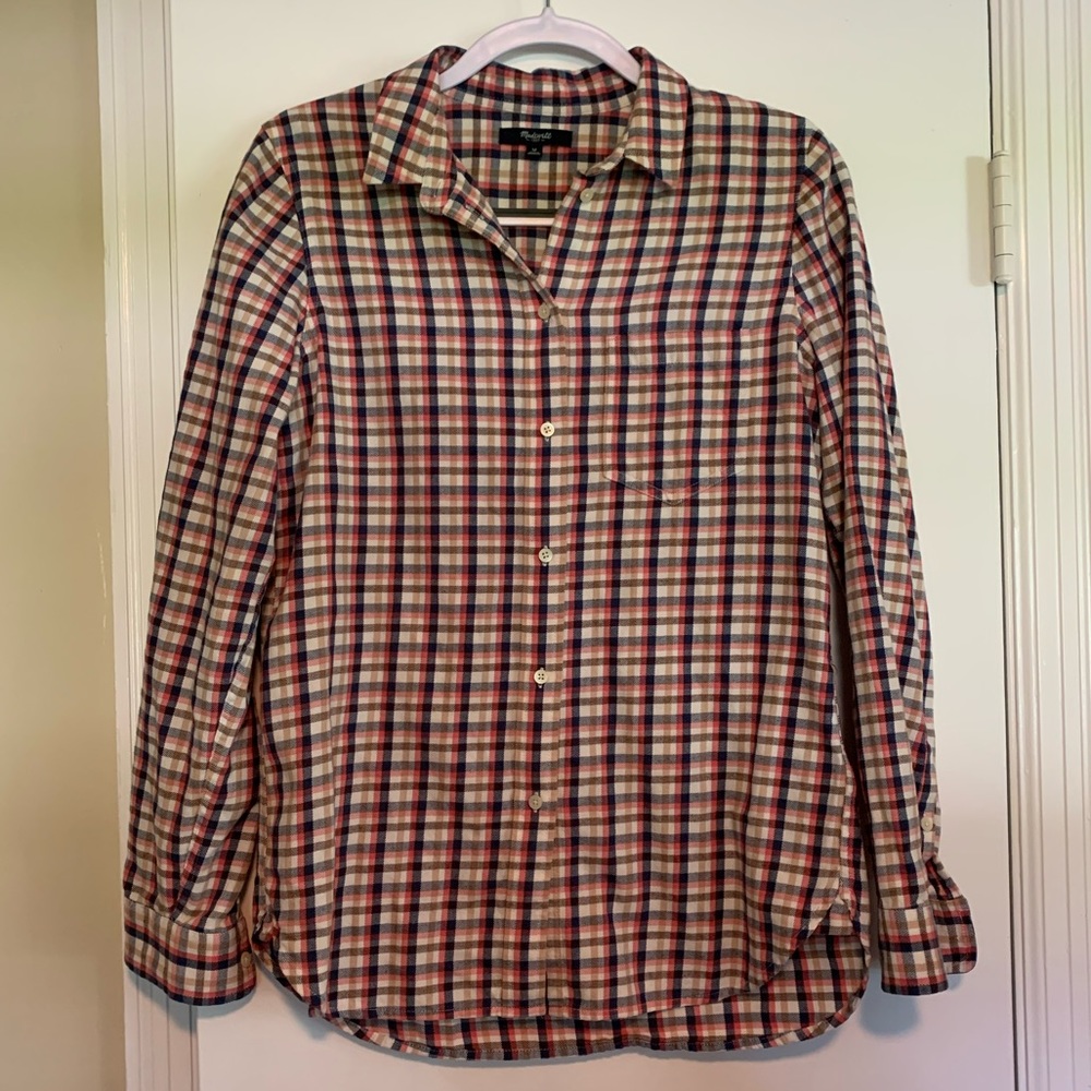 Madewell size M lightweight flannel button-up